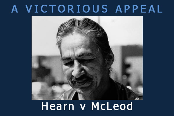 Victory! The Hearn v McLeod Appeal